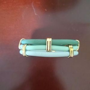 Green rubber bracelet